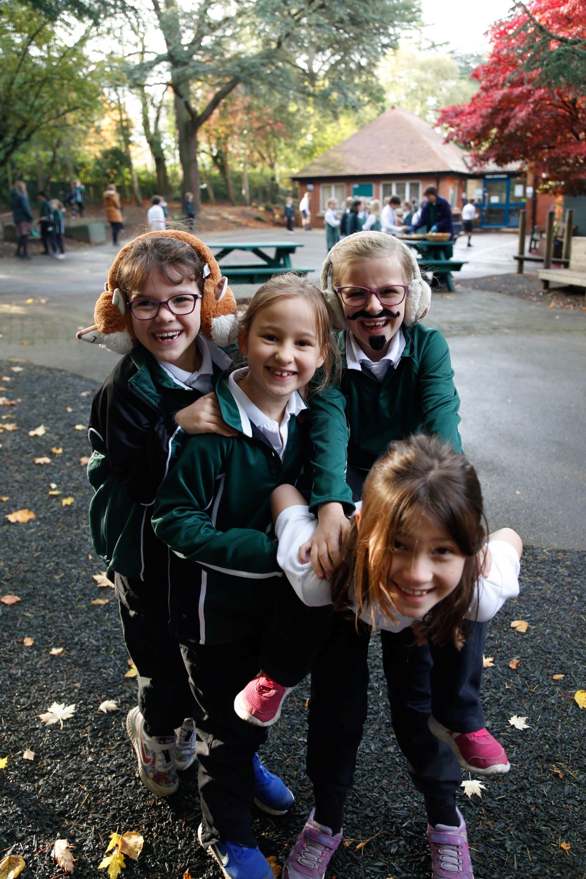 Children having fun at Brackenfield School