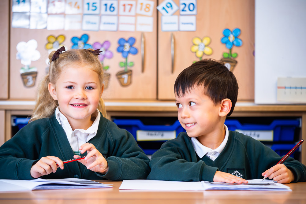 Children in a classroom setting at Brackenfield School, Harrogate